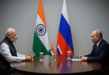 हैदराबाद हाउस में पीएम मोदी और पुतिन के बीच मीटिंग शुरू